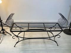 Jean Roy re MID CENTURY JEAN ROYERE STYLE BLACK WIRE BENCH - 1600268