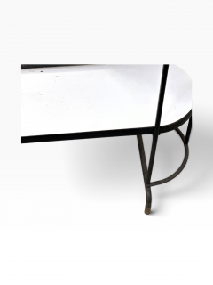 Jean Roy re MID CENTURY MODERNIST JEAN ROYERE STYLE BLACK IRON WHITE LAMINATE VANITY - 4756608