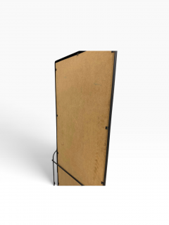 Jean Roy re MID CENTURY MODERNIST JEAN ROYERE STYLE BLACK IRON WHITE LAMINATE VANITY - 4756609