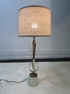 Jean Roy re MODERNIST BRASS ENAMEL RIBBON BALLOON LAMPS IN THE STYLE OF JEAN ROYERE - 2903101