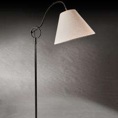 Jean Roy re Mid 20th Century Wrought Iron Floor Lamp with Rotating Head - 4317142