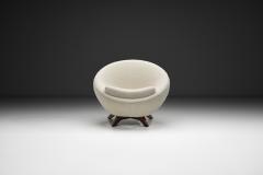 Jean Roy re Mid Century Modern Ovoid Lounge Chair in the manner of Jean Roy re Europe 1950s - 4646965