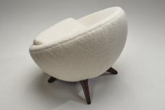 Jean Roy re Mid Century Modern Ovoid Lounge Chair in the manner of Jean Roy re Europe 1950s - 4646968