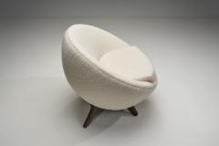 Jean Roy re Mid Century Modern Ovoid Lounge Chair in the manner of Jean Roy re Europe 1950s - 4646969