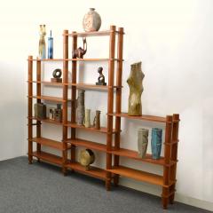 Jean Roy re Modular Teak Free Standing Shelving Unit French 1960s - 2996367