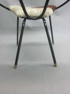 Jean Roy re Pair of French Mid Century Modern Cowhide Lounge Chairs Spirit of Jean Roye re - 1811296