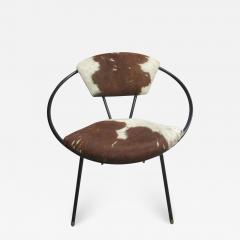 Jean Roy re Pair of French Mid Century Modern Cowhide Lounge Chairs Spirit of Jean Roye re - 1812883