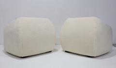 Jean Roy re Pair of Jean Royere Style Polar Lounge Chairs in Holly Hunt Great Plains - 4573880