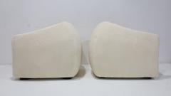 Jean Roy re Pair of Jean Royere Style Polar Lounge Chairs in Holly Hunt Great Plains - 4573884