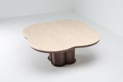 Jean Roy re Postmodern Travertine Shamrock Coffee Table In The Style Of Jean Roy re 1970s - 1104350