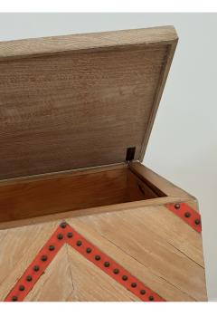 Jean Roy re Rare Low Herringbone Chest - 4388909