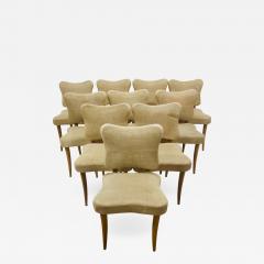 Jean Roy re Set of 10 Dining Chairs Attributed to Jean Royere - 549263