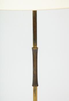 Jean Roy re Unique bronze and wrought iron floor lamp 1950s - 1740052