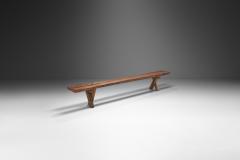 Jean Touret French Oak Bench by Jean and S bastien Touret France 1970s - 2338846