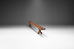 Jean Touret French Oak Bench by Jean and S bastien Touret France 1970s - 2338849