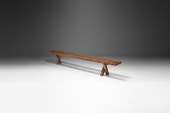 Jean Touret French Oak Bench by Jean and S bastien Touret France 1970s - 2338850