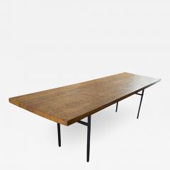 Jean Touret Jean Touret for Ateliers de Marolles longest rarest stamped dinning table - 2139093