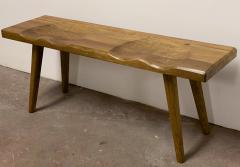 Jean Touret Jean Touret pour les Ateliers de Marolles superb sturdy sculpted bench - 1892535