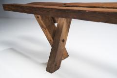 Jean Touret Oak Bench from Loir et Cher by Jean and S bastien Touret France 1970s - 2405702