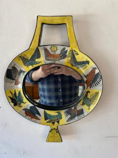 Jean de Lespinasse Ceramic Mirror by Jean de Lespinasse France 1960s - 2556761