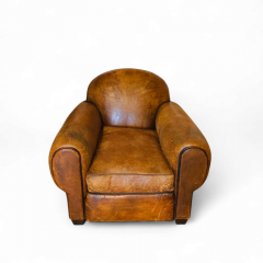 Jean de Merry A Pair of Custom Normandy Club Chairs Attributed to Jean de Merry 20th C  - 4211324