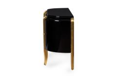 Jean de Merry Pair of Jean de Merry American Mid Century Ebony Lacquer Commode - 4272871