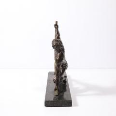 Jean de Roncourt Art Deco Bronze Statue of a Man Le Bendeur by Jean de Roncourt - 4377021