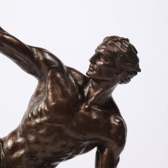 Jean de Roncourt Art Deco Bronze Statue of a Man Le Bendeur by Jean de Roncourt - 4377033