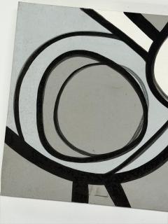 Jeff Kapfer Starling Monochromatic Bird Painting Signed 2007 24 x 24 Inches - 4794971