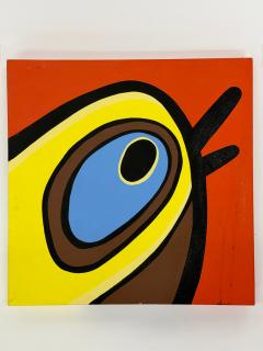 Jeff Kapfer Yellow Head Colorful Avian Painting 24 x 24 - 4794960