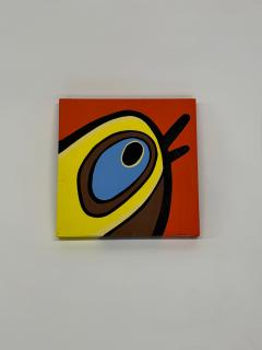 Jeff Kapfer Yellow Head Colorful Avian Painting 24 x 24 - 4794974