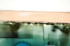 Jeff Leonard Jeff Leonard Abstract Resin Panel in Aqua Greens and Blues - 1307348