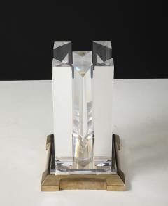 Jeffrey Bigelow Jeffrey Bigelow Modernist Lucite And Bronze Dining Table - 4293335