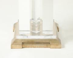 Jeffrey Bigelow Jeffrey Bigelow Modernist Lucite And Bronze Dining Table - 4376179