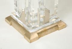 Jeffrey Bigelow Jeffrey Bigelow Modernist Lucite And Bronze Dining Table - 4376186