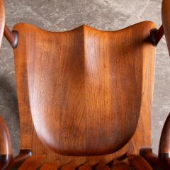 Jeffry Mann Handmade Studio Craft Rocking Chair in California Black Walnut 1985 - 4331399