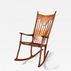 Jeffry Mann Handmade Studio Craft Rocking Chair in California Black Walnut 1985 - 4332497