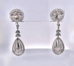 Jelly Opal Diamond Drop Earrings 18K - 3461965
