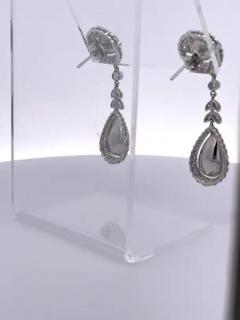 Jelly Opal Diamond Drop Earrings 18K - 3462104