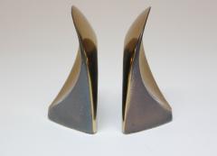 Jenfred Ware Pair of Ben Seibel for Jenfredware Sculptural Two Tone Brass Bookends - 3669684