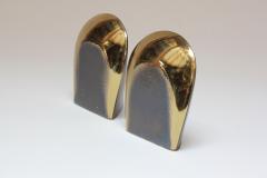 Jenfred Ware Pair of Ben Seibel for Jenfredware Sculptural Two Tone Brass Bookends - 3669689
