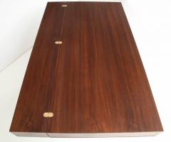 Jens H Quistgaard Jens Quistgaard Teak Flip Top Desk for Peter L vig Nielsen Denmark 1970s - 482343