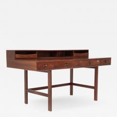 Jens H Quistgaard Jens Quistgaard Teak Flip Top Desk for Peter L vig Nielsen Denmark 1970s - 485293