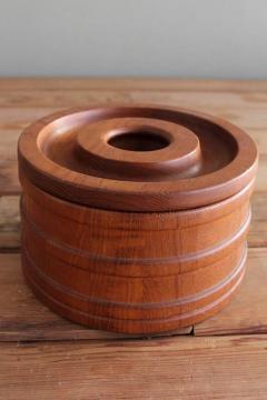 Jens Quistgaard Dansk Staved Teak Banded Ice Bucket by Jens Quistgaard IHQ - 579226