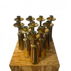 Jens Quistgaard Jens Quistg rd Set of 10 brass candle holders vases signed - 3709611