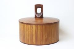 Jens Quistgaard Jens Quistgaard Scandinavian Modern Bamboo and Teak Ice Bucket 1960 Denmark - 2937835