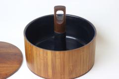 Jens Quistgaard Jens Quistgaard Scandinavian Modern Bamboo and Teak Ice Bucket 1960 Denmark - 2937839