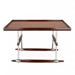Jens Quistgaard Mid Century Danish Hardwood and Steel Coffee Table by Jens Quistgaard - 4721370
