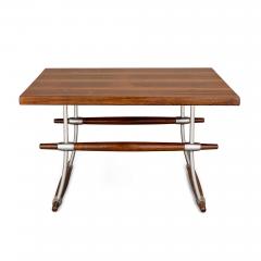 Jens Quistgaard Mid century Danish rosewood and stainless steel table by Quistgaard - 3949678