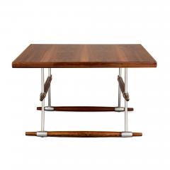 Jens Quistgaard Mid century Danish rosewood and stainless steel table by Quistgaard - 3949680